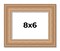 Photo Size Weathered Yellow Picture Frame - UV Acrylic, Foam Board Backing, Hanging Hardware